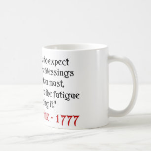 Thomas Paine: Välsignelserna av frihet! Kaffemugg