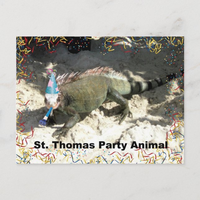 Thomas Party Animal! Vykort (Framsida)