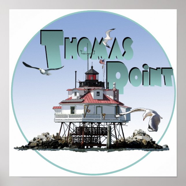 Thomas Point Lighthouse Poster (Framsidan)