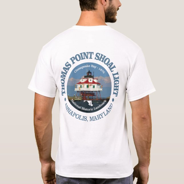 Thomas Point Shoal Light T Shirt (Baksida)