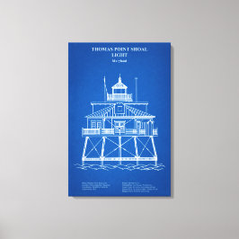 Thomas Point Shoal Lighthouse - Maryland - AD Canvastryck
