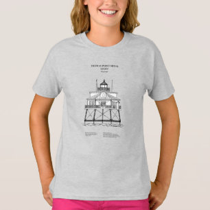 Thomas Point Shoal Lighthouse - Maryland - SBD T Shirt