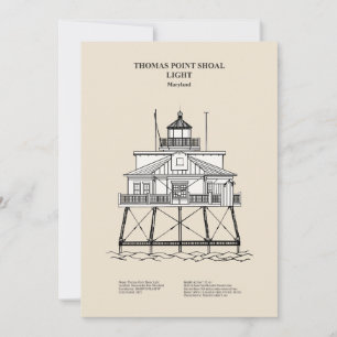 Thomas Point Shoal Lighthouse - Maryland - SBD Tack Kort