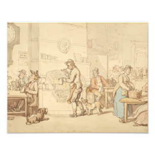 Thomas Rowlandson - Insida vid Inn Fototryck