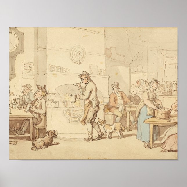 Thomas Rowlandson - Insida vid Inn Poster (Framsidan)