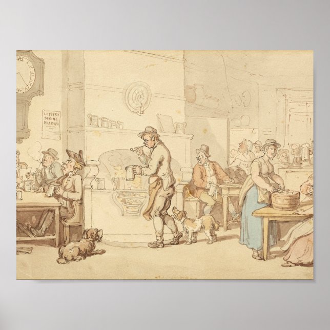 Thomas Rowlandson - Insida vid Inn Poster (Framsidan)
