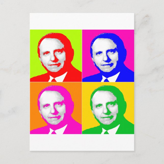 Thomas S. Monson Pop Art Vykort (Framsida)