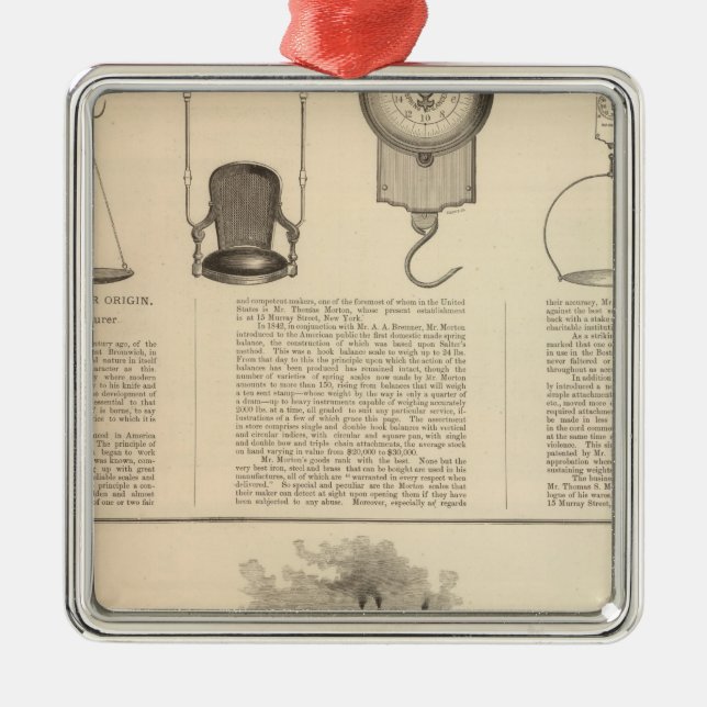 Thomas S Morton, tillverkare Morris Julgransprydnad Metall (Framsidan)