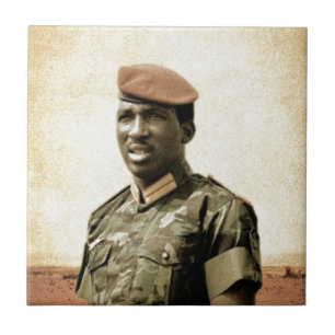 Thomas Sankara - Burkina Faso - afrikansk Kakelplatta
