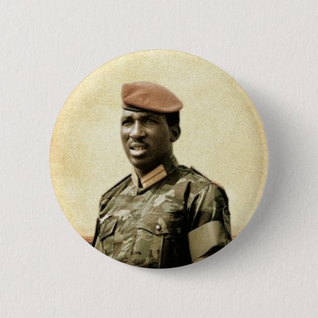 Thomas Sankara - Burkina Faso - afrikansk Knapp (Framsida)