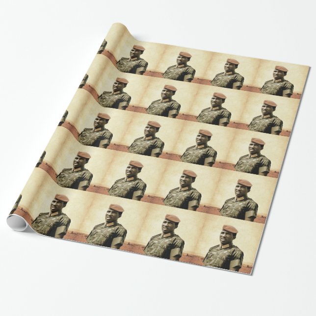 Thomas Sankara - Burkina Faso - afrikansk Presentpapper (Utrullad)