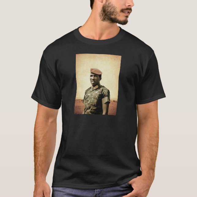 Thomas Sankara - Burkina Faso - afrikansk T-shirt (Framsida)