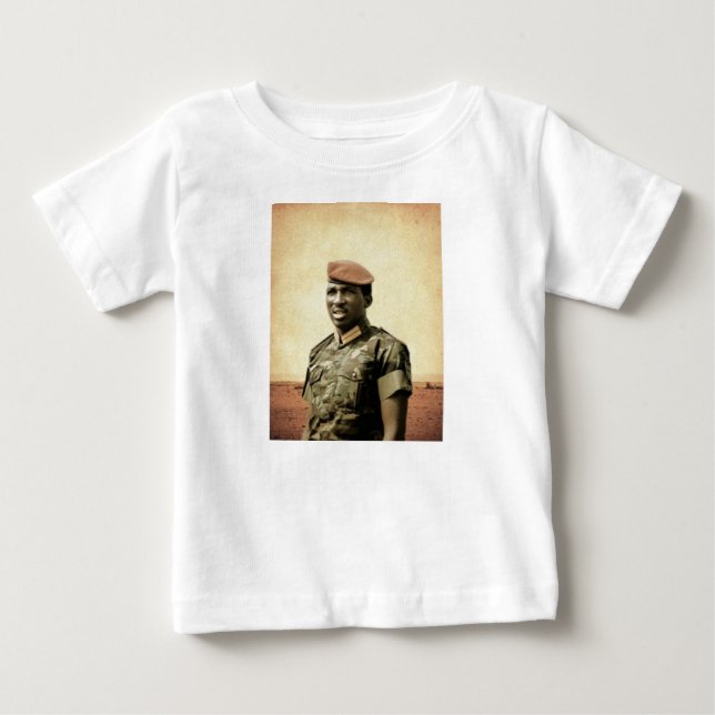 Thomas Sankara - Burkina Faso - afrikansk T-shirt (Framsida)