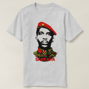 Thomas Sankara Panafrikanska Revolutionära Kente T Shirt