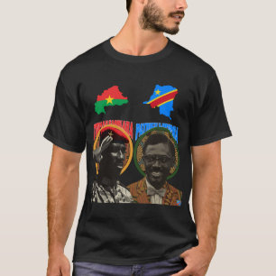 Thomas Sankara & Patrice Lumumba Panafrikansk Tröj T Shirt