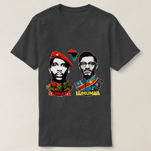 Thomas Sankara & Patrice Lumumba Panafrikanska iko T Shirt