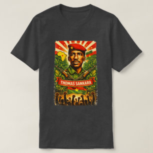 Thomas Sankara Revolutionär skjorta Pan-afrikansk T Shirt