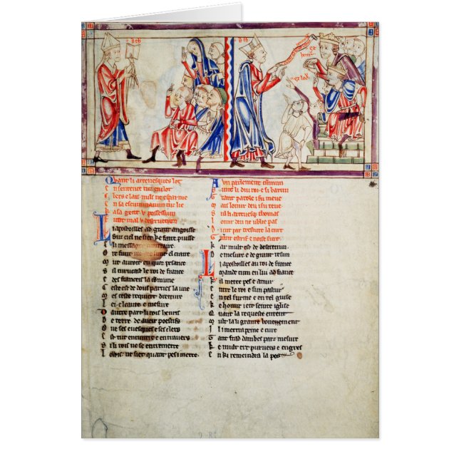 Thomas som en Becket uttalar Hälsningskort (Framsidan)