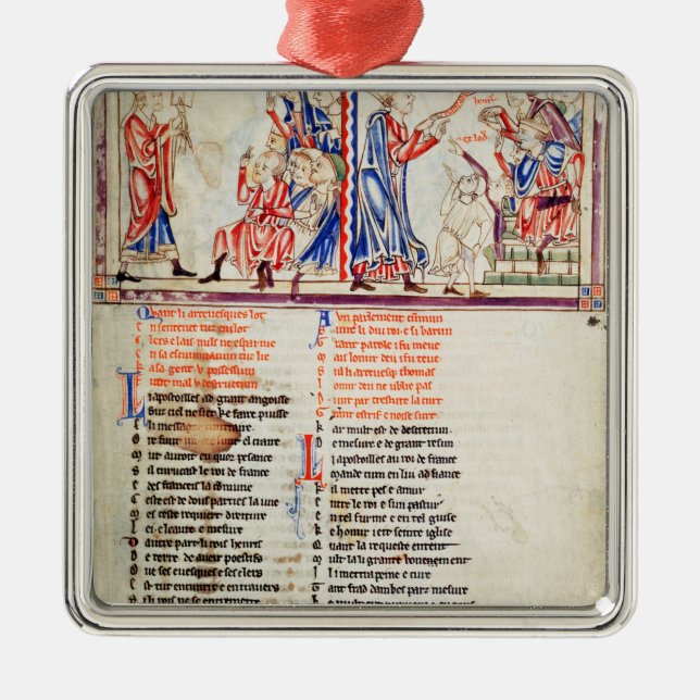 Thomas som en Becket uttalar Julgransprydnad Metall (Framsidan)