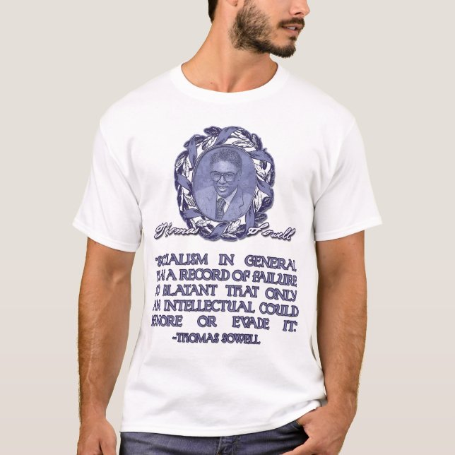 Thomas Sowell på Socialism T-shirt (Framsida)