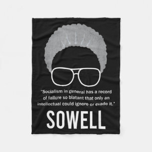 Thomas Sowell Socialism Citat Svarta Historien Mån Fleecefilt