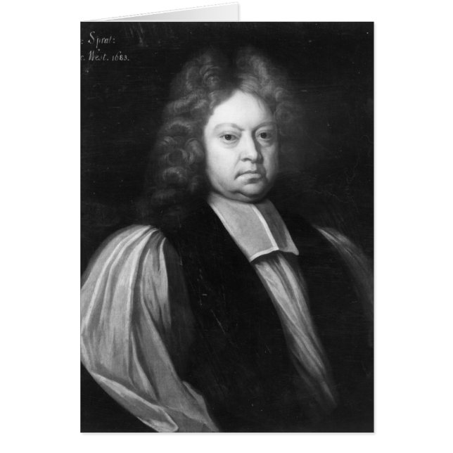 Thomas Sprat, 1683 Hälsningskort (Framsidan)