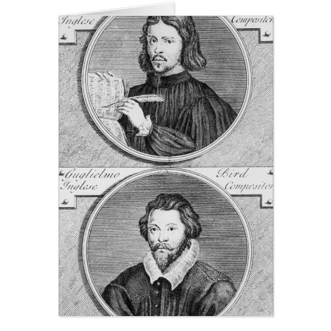 Thomas Tallis och William Byrd Hälsningskort (Framsidan)