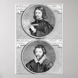 Thomas Tallis och William Byrd Poster