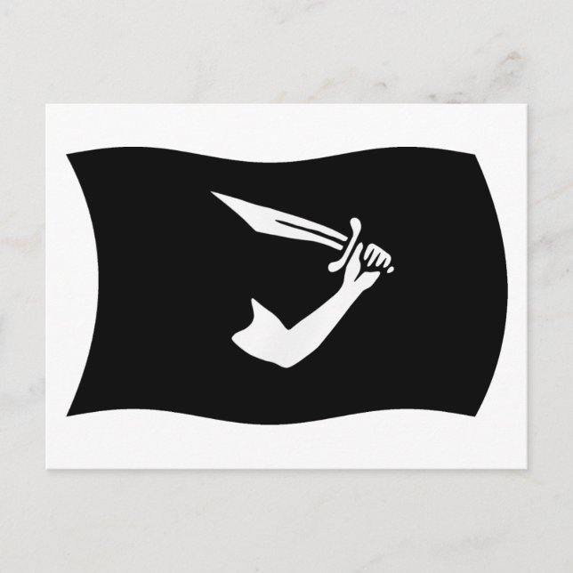 Thomas Tew Flag Postkort Vykort (Framsida)
