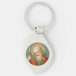 Thomas the Apostle (JMAS 12) Swirl Silverfärgad Nyckelring