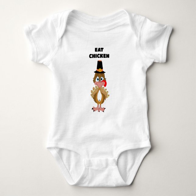 Thomas Turkey Eat Chicken T Shirt (Framsida)