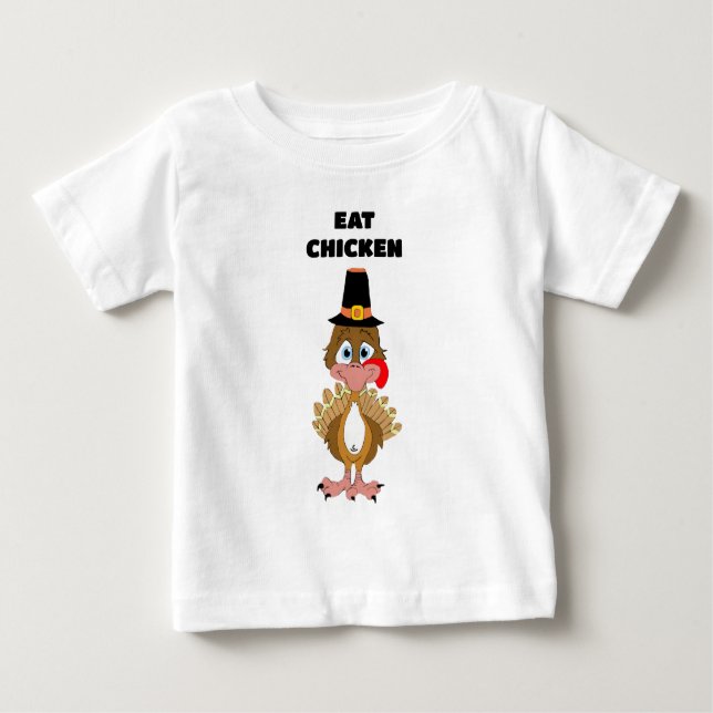 Thomas Turkey Eat Chicken T Shirt (Framsida)