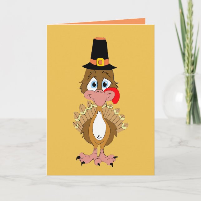 Thomas Turkey Personlig Thanksgiving Card Helgkort (Framsida)