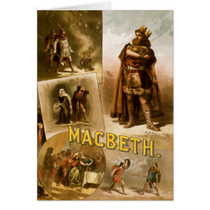 Thomas W. Keene i Williams Shakespeare MacBeth Hälsningskort
