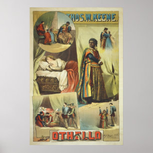 Thomas W. Keene i Williams Shakespeare Othello Poster