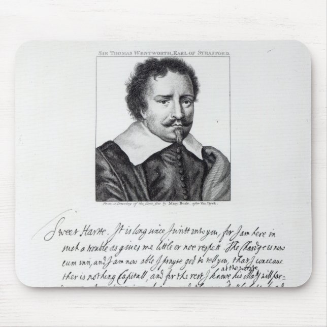 Thomas Wentworth, 1st Earl av Strafford Musmatta (Framsidan)