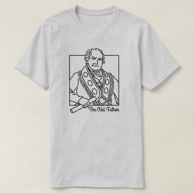Thomas Wildey "Odd Far"-monolindesign T Shirt (Design framsida)