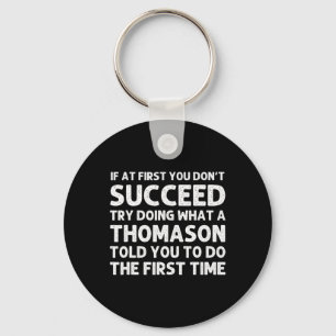 Thomason Funny Surname Family Träd Birthday Reunio Nyckelring