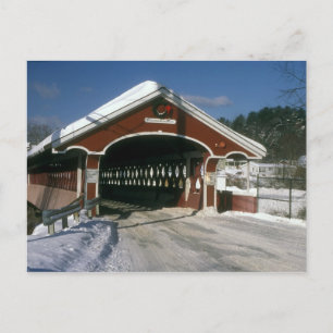 Thompson Covered Bridge, Swanzey New Hampshire Vykort