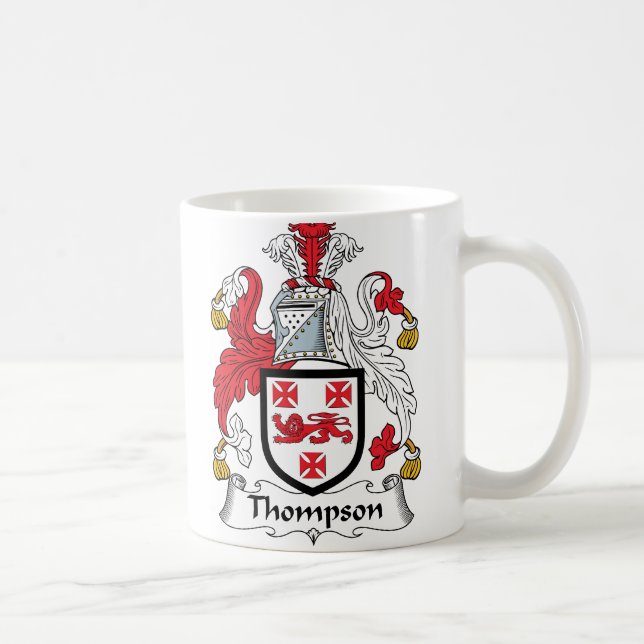 Thompson familjvapensköld kaffemugg (Höger)