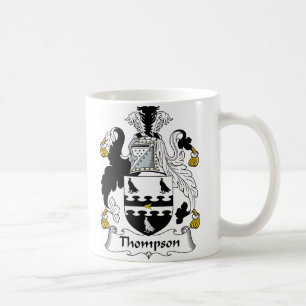 Thompson familjvapensköld kaffemugg
