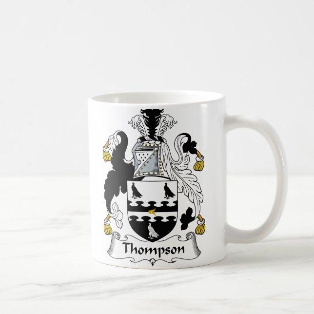 Thompson familjvapensköld kaffemugg (Höger)
