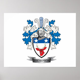 Thompson Family Crest Jackar av Arm Poster