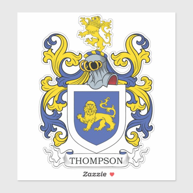 Thompson Family Crest Klistermärken (Ark)