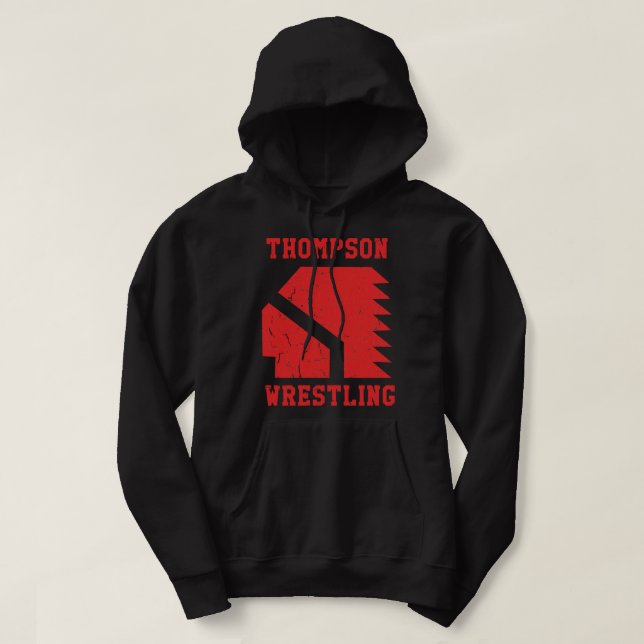 Thompson High School Wrestling (Vision Quest) Clas Hoodie (Design framsida)