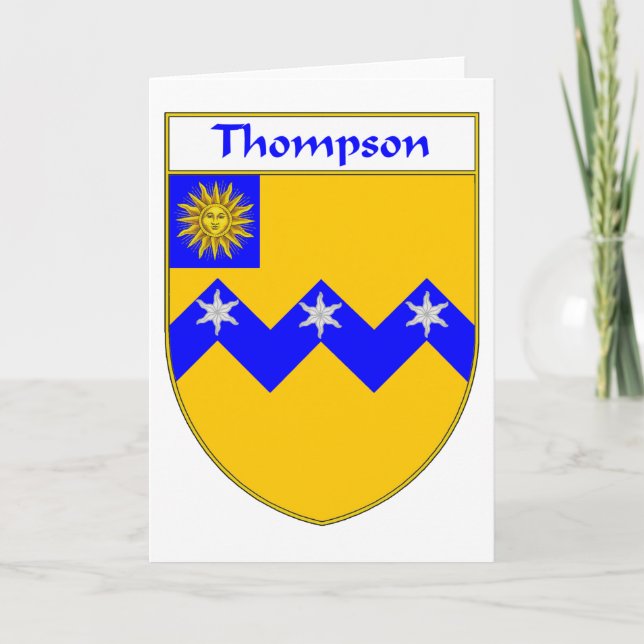 Thompson Jackar av Arm/Family Crest Helgkort (Framsida)