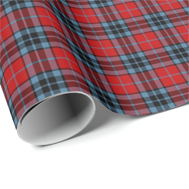Thompson Klan Tartan Presentpapper (Rullad Hörn)