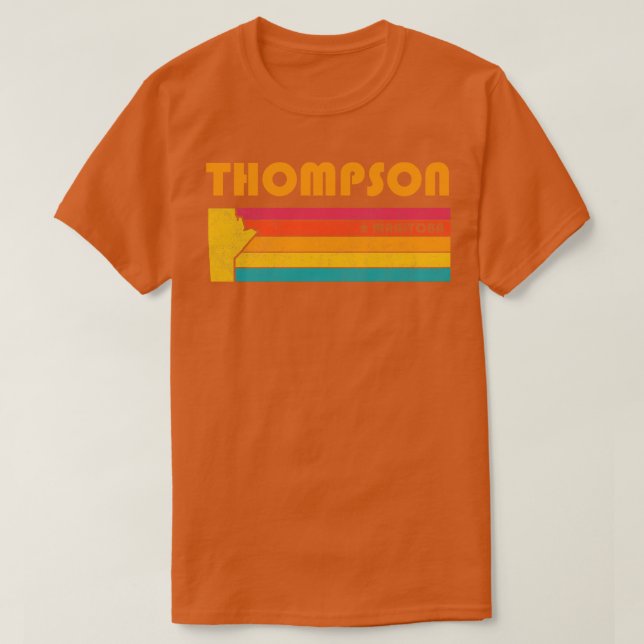 Thompson Manitoba Canada Vintage Distress Souven T Shirt (Design framsida)