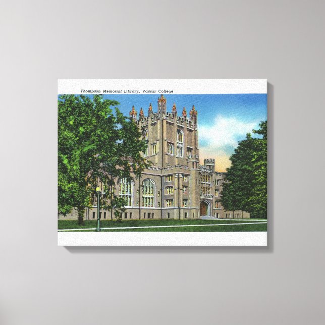 Thompson Memorial Bibliotek, Vassar College Canvastryck (Framsida)