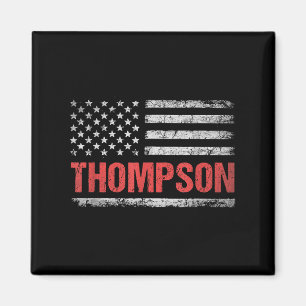 Thompson Namn American Flagga - Thompson Efternamn Magnet
